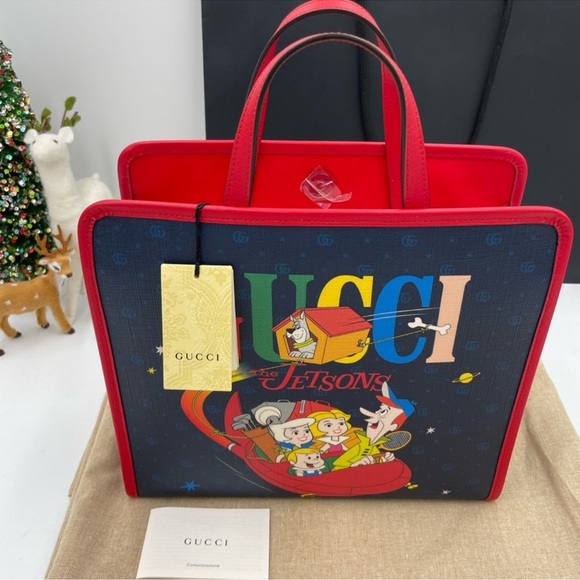 Women’s Gucci X, the Jetsons GG supreme canvas tote made in Italy - Picture 2 of 11